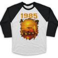 1985 Vintage Sunset Surf Truck Retro Beach Nostalgia Baseball Raglan Shirt