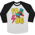 1986 Retro Raised In The 80s Old School Nostalgia Vibes Baseball Raglan Shirt 1986 Retro Raised In The 80s Old School Nostalgia Vibes Baseball Raglan Shirt