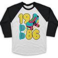 1986 Retro Raised In The 80s Old School Nostalgia Vibes Baseball Raglan Shirt 1986 Retro Raised In The 80s Old School Nostalgia Vibes Baseball Raglan Shirt
