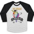 1ST GRADE NAILED IT UNICORN DABBING GRADUATION T-SHIRT Baseball Raglan Shirt