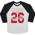 2 Sided Class Of 2026 Senior 2026 Graduation Baseball Raglan Shirt