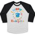 2018 Kindergarten Graduation Graduate Boys Girls Shirt Baseball Raglan Shirt