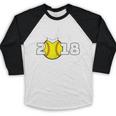 2018 Softball Senior Graduation Shirt For Girls Grad Baseball Raglan Shirt