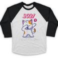 2021 Kindergarden Graduation Celebration Dapping Cat For Men Women Kids Baseball Raglan Shirt