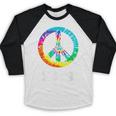 2023 Graduation Class Year Tie Dye Peace Sign Graduate Shirt Baseball Raglan Shirt