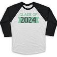 2024 Senior Class Graduation Shirt Graduate Baseball Raglan Shirt