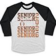 2026 Football Senior Auntie Graduation Matching Family Baseball Raglan Shirt