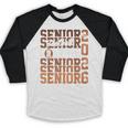 2026 Football Senior Grandpa Graduation Matching Family Baseball Raglan Shirt