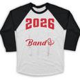 2026 Senior Band Dad Class Of 2026 Band Parent Graduation Baseball Raglan Shirt