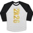 2K26 Class Of 2026 Graduation College Senior Back To School Premium Tri-Blend Baseball Raglan Shirt