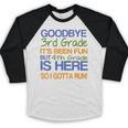3rd Grade Graduation To 4th T-Shirt Kids Tee Fourth Baseball Raglan Shirt