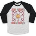 3rd Grade Graduation Cute Groovy Last Day Of Third Grade Baseball Raglan Shirt