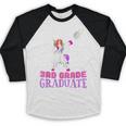 3rd Grade Graduation Unicorn End Of Year Third Baseball Raglan Shirt