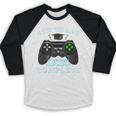 4th Grade Level Complete Gamer 4 Grade Graduation Baseball Raglan Shirt