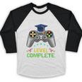 5th Grade Level Complete Gaming Graduation Class 2023 Gamer Baseball Raglan Shirt
