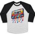 80s 90s Retro Party Costume Nostalgia Cassette Baseball Raglan Shirt
