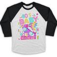 80's Baby 90's Made Me 1980s 1990s Nostalgia Retro Party Baseball Raglan Shirt