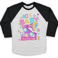 80's Baby 90's Made Me 1980s 1990s Nostalgia Retro Party Premium Tri-Blend Baseball Raglan Shirt