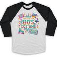 This Is My 80’s Costume Retro Nostalgia Baseball Raglan Shirt