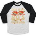 This Is My 80s Costume Vibes Nostalgia 1980s Vintage Fashion Baseball Raglan Shirt