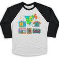 80's Vintage Cassette Tape Nostalgia Mixtape Era 1980s Retro Baseball Raglan Shirt
