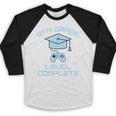 8th Grade Level Complete Eighth Grade Gamer Graduation Day Baseball Raglan Shirt
