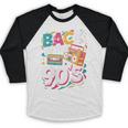 90's Nineties Nostalgia Costume Party Back To The 90s Baseball Raglan Shirt