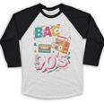 90's Nineties Nostalgia Costume Party Back To The 90s Baseball Raglan Shirt