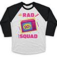 90s Rad Squad Retro Television 90s Aesthetic Nostalgia Baseball Raglan Shirt