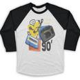 90s Retro Cassette And Walkman Nostalgia Graphic Tee Baseball Raglan Shirt