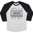 90s RNB Vibes Cassette – Retro Music Nostalgia RNB Cassette Baseball Raglan Shirt