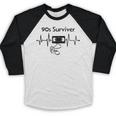 90s Survivor Retro Nostalgia Vintage Throwback Baseball Raglan Shirt