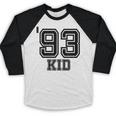 '93 Kid Perfect Vintage Retro Nostalgia Gear For Year 1993 Baseball Raglan Shirt