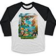 Aqua In The Skies Frutiger Aero Baseball Raglan Shirt Aqua In The Skies Frutiger Aero Baseball Raglan Shirt
