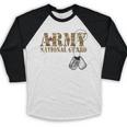 Army National Guard Papa Army National Guard Graduation Papa Baseball Raglan Shirt