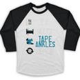 Athletic Trainer Eat Sleep Tape Ankles Graduation Baseball Raglan Shirt