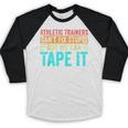 Athletic Trainers Fix Stupid Sports Graduation Vintage Baseball Raglan Shirt