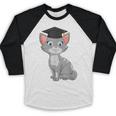 Bachelor Master Cats Graduation 2026 Graduate Baseball Raglan Shirt