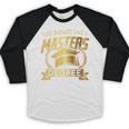 This Badass Has a Masters Degree College Graduation Baseball Raglan Shirt
