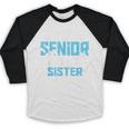 Band Senior Sister Class Of 2026 Senior Band Graduation Baseball Raglan Shirt