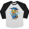 Bee Graduation Cute Kindergarten Elementary High School Baseball Raglan Shirt
