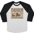 Boomer Millennial Please Be Patient I'm From The 1900s Baseball Raglan Shirt