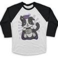 Border Collie Dog Lover Cute Anime School Graduation Men Women Kids Baseball Raglan Shirt