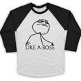 Like A Boss Rage Comic Meme Classic Internet Nostalgia Tee Baseball Raglan Shirt Like A Boss Rage Comic Meme Classic Internet Nostalgia Tee Baseball Raglan Shirt