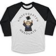 Boys Girls Kindergarten Graduate Sloth Graduation Cap Baseball Raglan Shirt