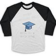 Broke College Grad Free To A Good Home Fun Graduation Baseball Raglan Shirt