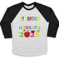 My Brother Graduated Kindergarten Class Of 2025 Graduation Baseball Raglan Shirt