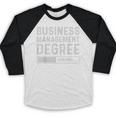 Business Management Degree Loading Graduation Baseball Raglan Shirt