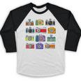 Camera Hand Drawn Old Nostalgia Retro Lens Styles Baseball Raglan Shirt Camera Hand Drawn Old Nostalgia Retro Lens Styles Baseball Raglan Shirt
