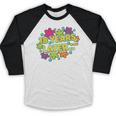 Cartoons Retro 18 Years Later Groovy Pop Art Nostalgia Baseball Raglan Shirt
